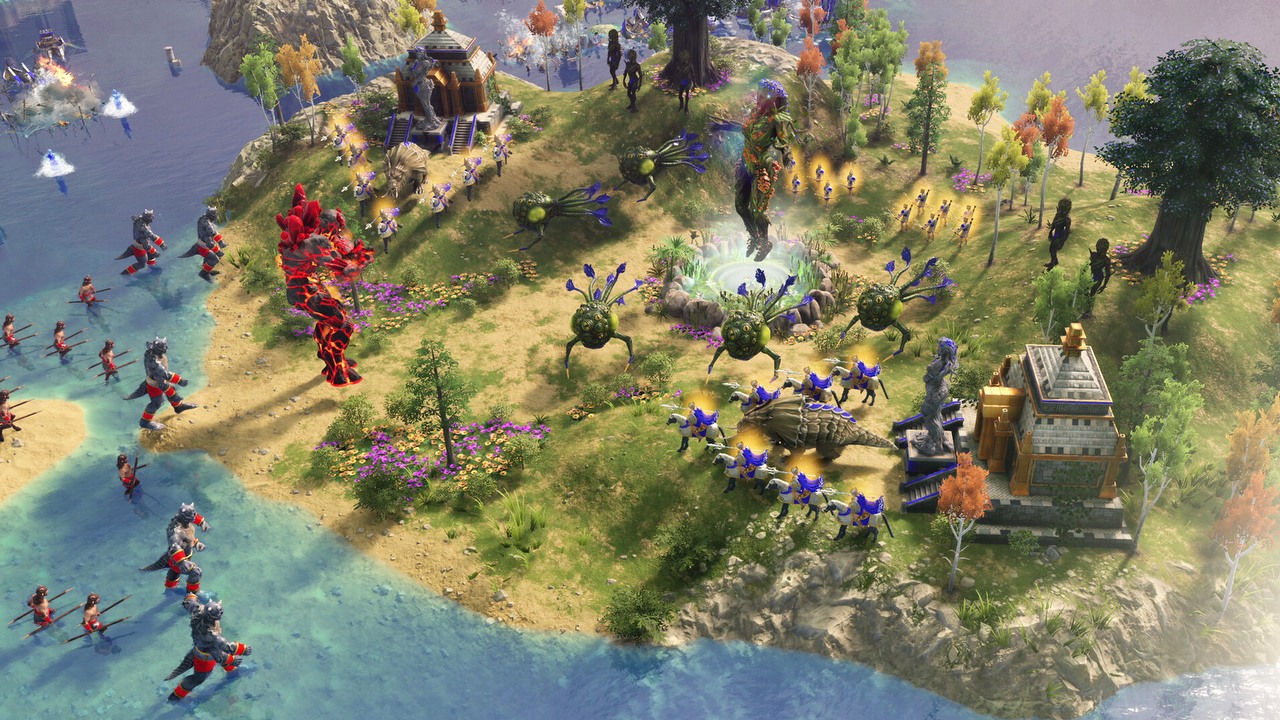 Remake kultowej mitologicznej strategii będzie można przetestować za darmo na Steam. Testy serwerów Age of Mythology: Retold odbędą się w ten weekend, źródło grafiki: World's Edge / Forgotten Empires..