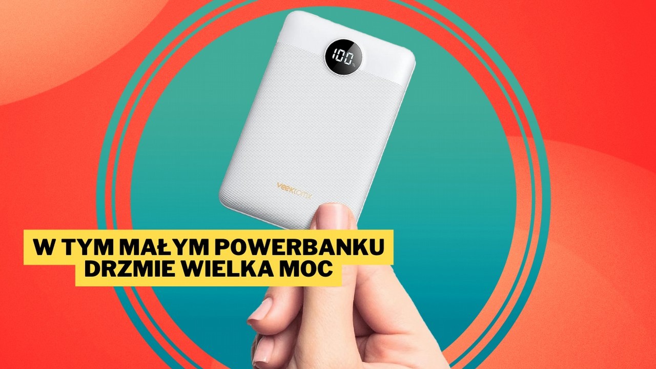 Widząc cenę i możliwości tego maleństwa, nie dziwię się, że jest tak rozchwytywane. Powerbank VEEKTOMX o ładowaniu 22 W i pojemności 10 000 mAh w cudownej promocji na Amazonie, źródło grafiki: VEEKTOMX; materiały promocyjne.