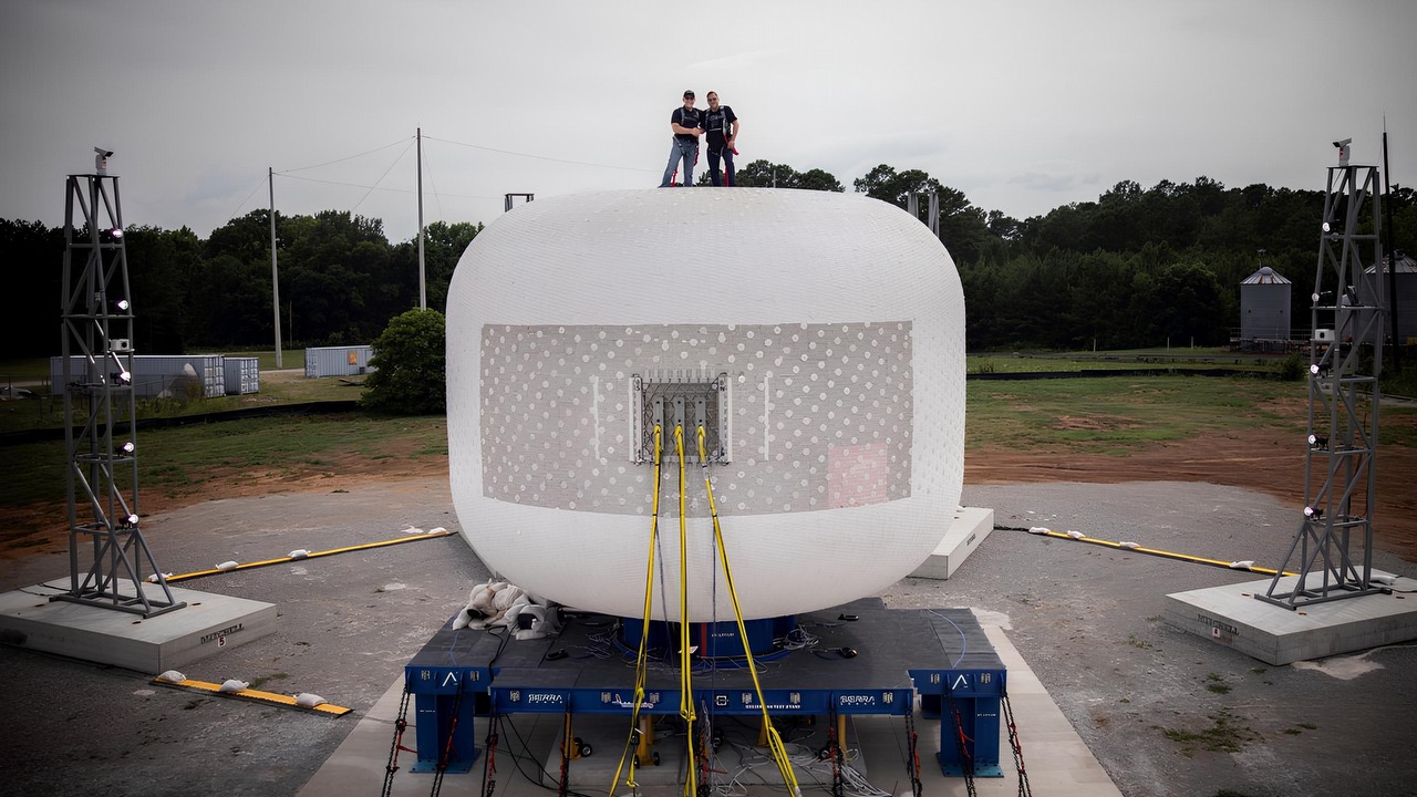 NASA ponownie wysadziła w powietrze dmuchany moduł stacji kosmicznej, to kolejny krok do wysłania konstrukcji na orbitę, źródło grafiki: Sierra Space Corporation.