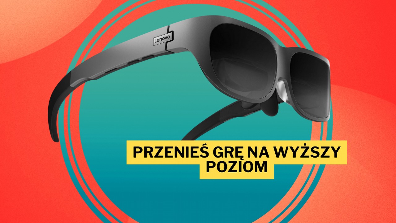 Okulary rozszerzonej rzeczywistości Lenovo Legion to „must have” każdego fana gadżetów. Atutem tego zestawu jest współpraca z różnymi urządzeniami - od smartfonów, przez komputery, na popularnych handheldach kończąc, źródło grafiki: Lenovo.
