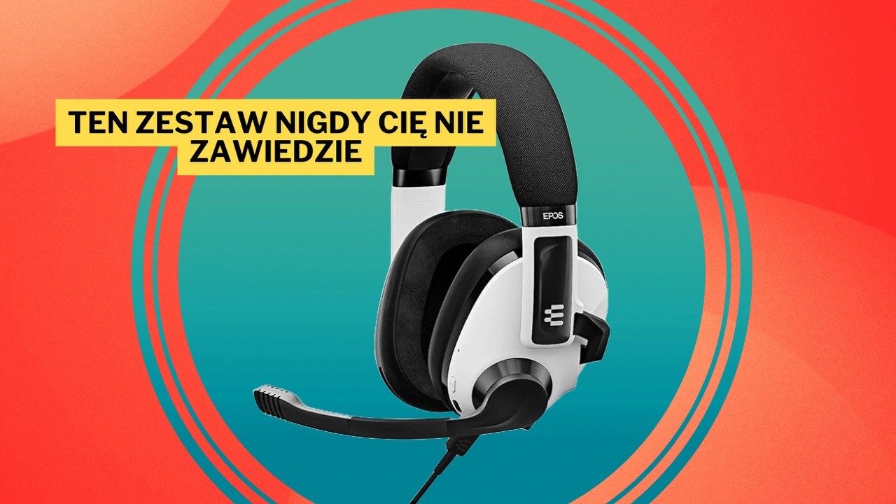 Najwygodniejsze słuchawki gamingowe, jakie kiedykolwiek miałem, w genialnej promocji na Amazon. Zestaw od Epos nie ustępuje takim gigantom jak Logitech, Razer i Steelseries, źródło grafiki: EPOS.