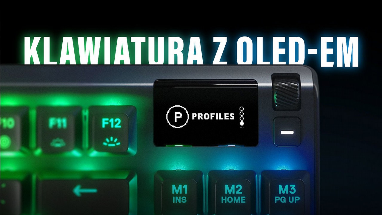 Ta klawiatura kusi OLED-em, szkoda że nie ustrzegła się kilku wad. Recenzja SteelSeries Apex 7 TKL.