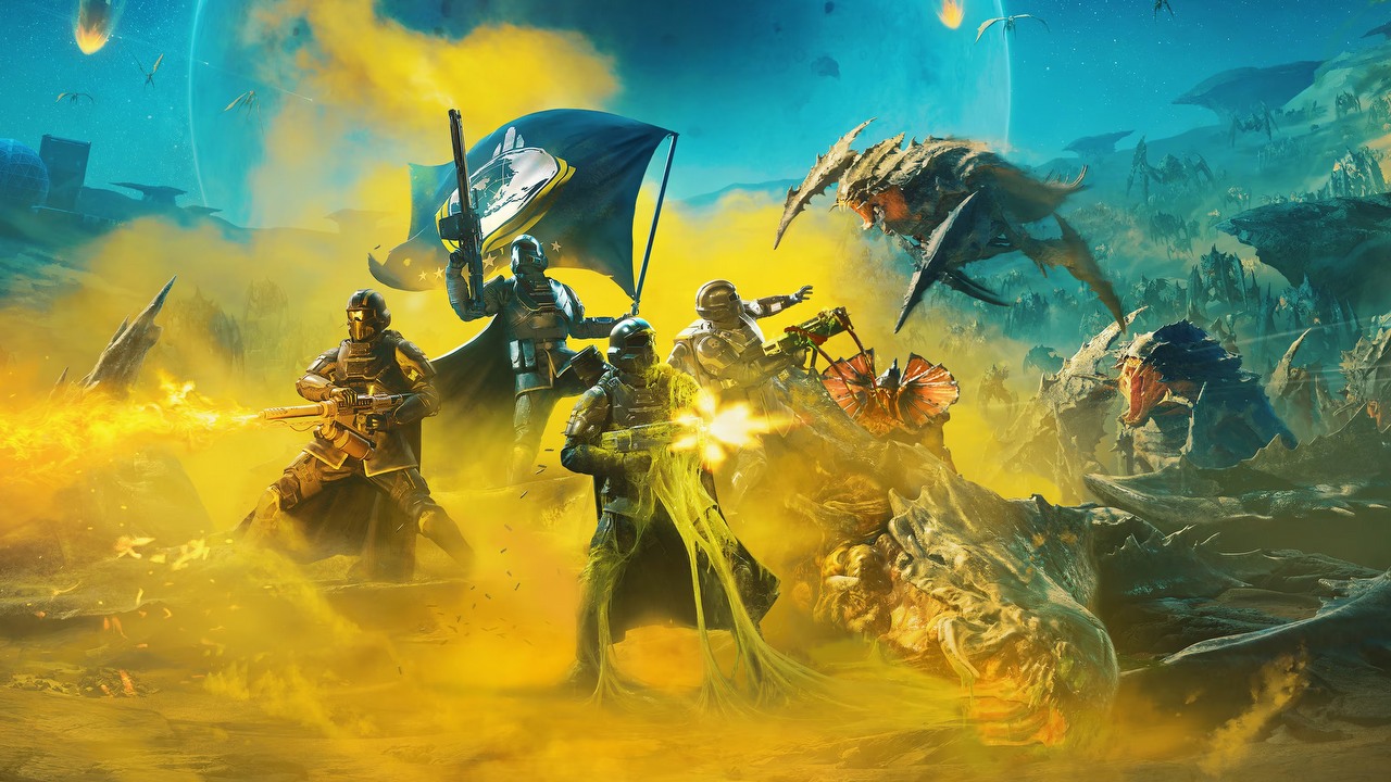 Graczom Helldivers 2 zagrażają miny. Aby ich uniknąć, muszą wyeliminować 1,5 miliarda wrogów Super Ziemi, źródło grafiki: Arrowhead Game Studios,.