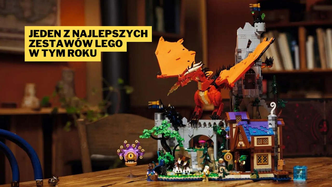 Pokochałam ten zestaw tak bardzo, że nie przeszkadza mi nawet smok żywcem wyjęty z polskiego Wiedźmina. LEGO Dungeons & Dragons to gratka nie tylko dla fanów Baldur’s Gate 3, źródło grafiki: Materiały promocyjne, LEGO.pl.
