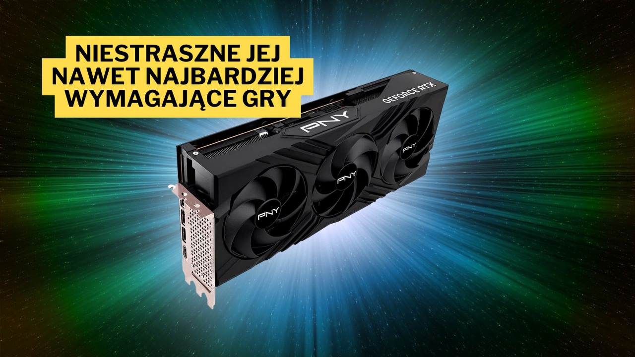 Z całym szacunkiem do AMD, ale w tej cenie lepszym wyborem jest GeForce RTX 4080 SUPER. Ta karta graficzna bez trudu udźwignie Cyberpunka 2077 w rozdzielczości 4K i najwyższych ustawieniach, źródło grafiki: PNY, Pixabay.