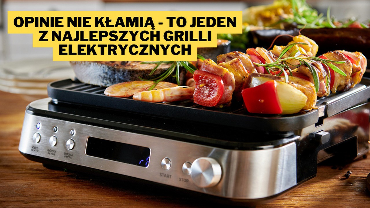 Grill, opiekacz i gofrownica w jednym - ten sprzęt to wielozadaniowy kombajn, który pokochali Polacy. Raven EGE005 stanowi doskonałą alternatywę dla znacznie droższego urządzenia Tefala, źródło grafiki: RTV Euro AGD.