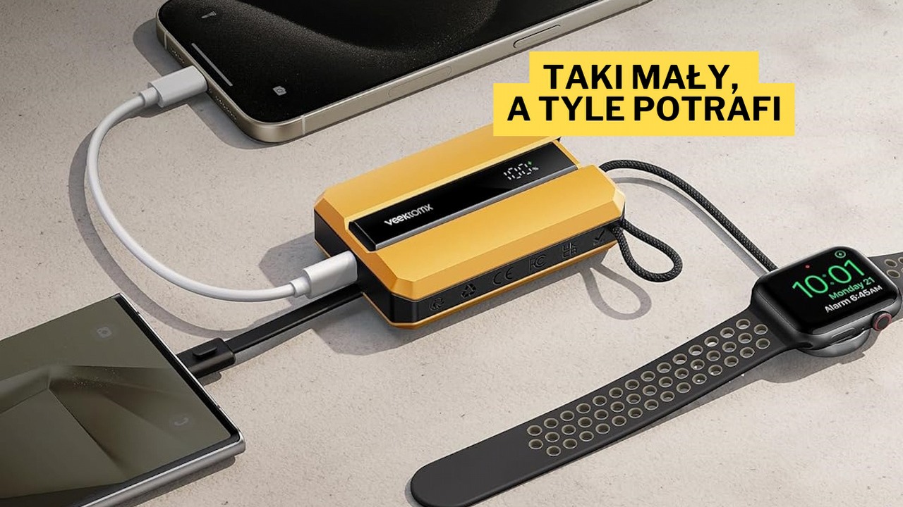 Zapamiętajcie moje słowa - dzięki tej funkcji powerbank VEEKTOMX wkrótce będzie wielkim hitem. Dysponujący pojemnością 10 000 mAh malec przypadnie do gustu użytkownikom smartfonów i smartwatchy, źródło grafiki: VEEKTOMX.
