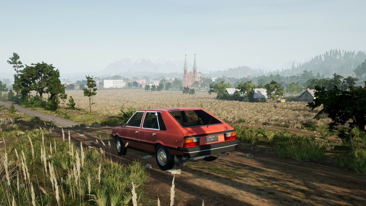 W tej polskiej grze wybierzesz się polonezem na grzyby. Projekt ma swoje problemy, ale już pozwala się nieźle zrelaksować, źródło grafiki: Actus Games..