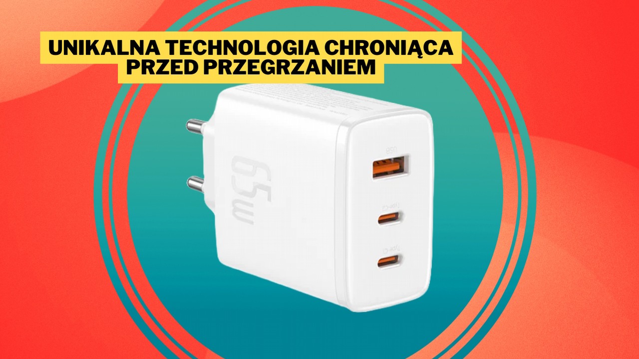 Lepiej usiądź, zanim dowiesz się, o ile ją przeceniono. Dzięki tej historycznej promocji Amazona ładowarka Baseus Cube Pro o mocy 65 W nie ma sobie równych, źródło grafiki: Baseus.