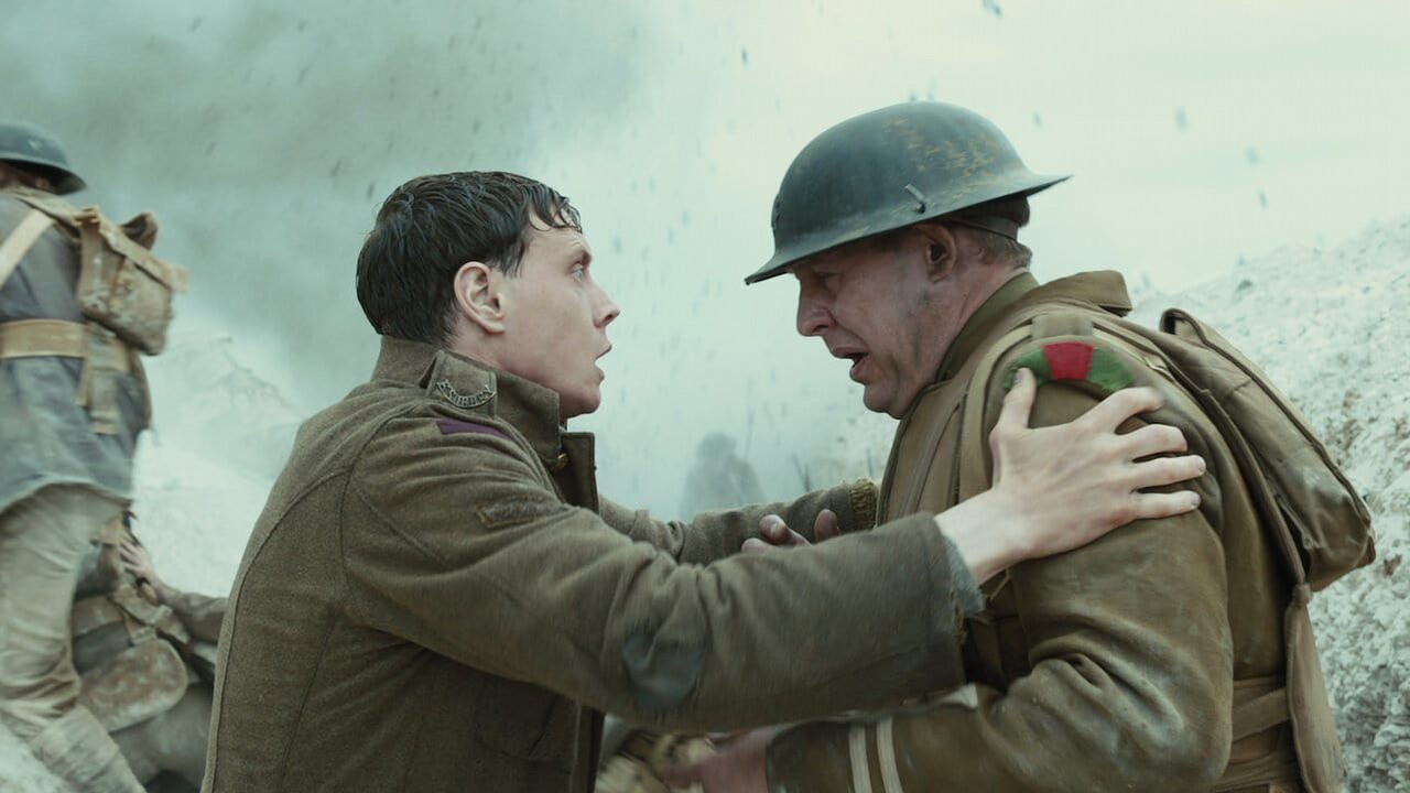 Jeden z najważniejszych filmów wojennych XXI wieku, nagrodzony 3 Oscarami 1917, od dziś obejrzysz na Amazon Prime Video, źródło grafiki: 1917, Sam Mendes, Neal Street Productions, 2019.