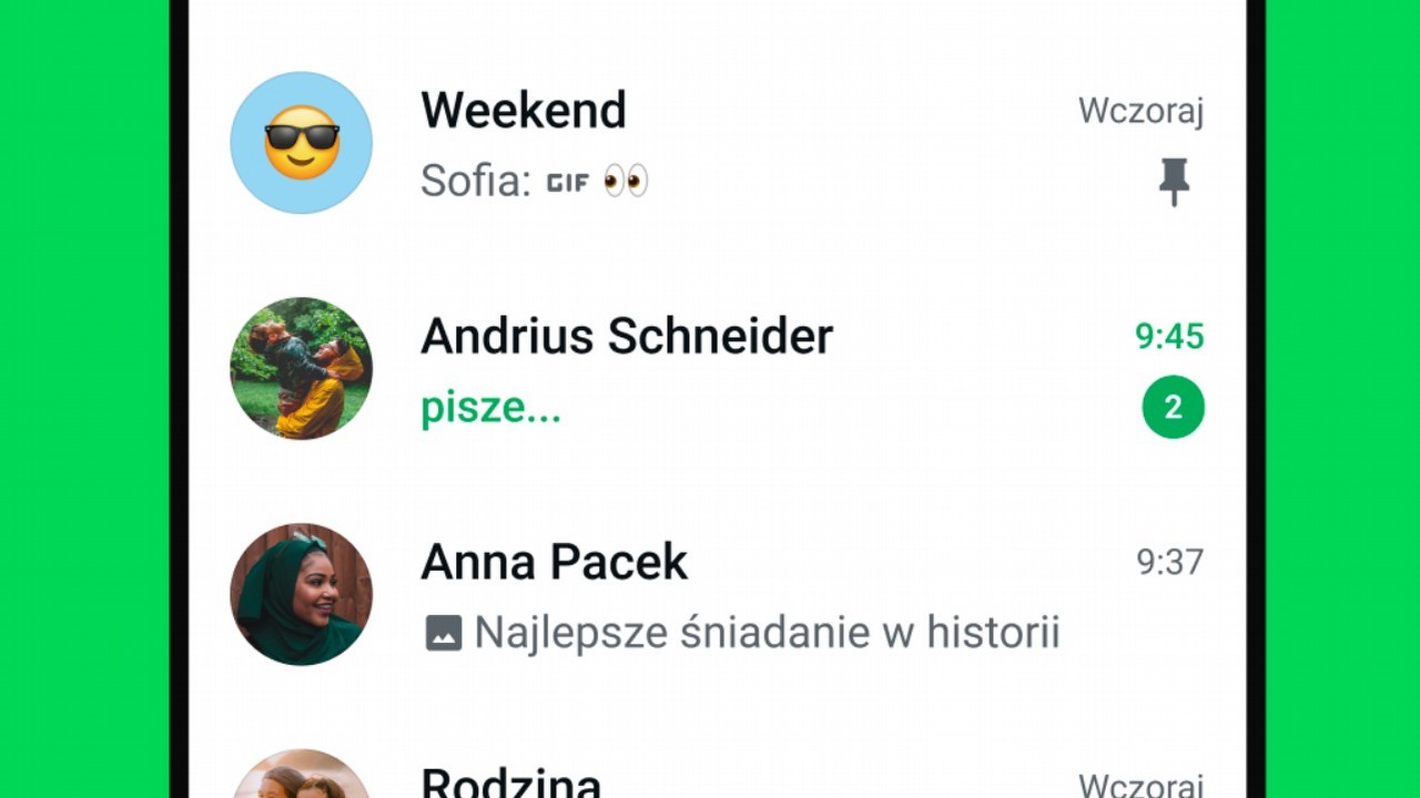 WhatsApp goni Messengera; pojawiła się opcja zmiany domyślnego wyglądu czatów, źródło grafiki: WhatsApp.