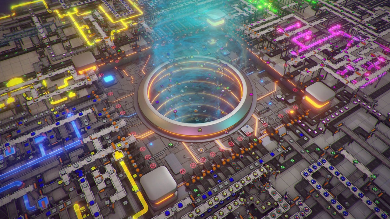 Fenomenalny start nowej gry o budowaniu fabryk w stylu Factorio. Shapez 2 podoba się 96% graczy i notuje wysoką aktywność, źródło grafiki: Tobspr Games.