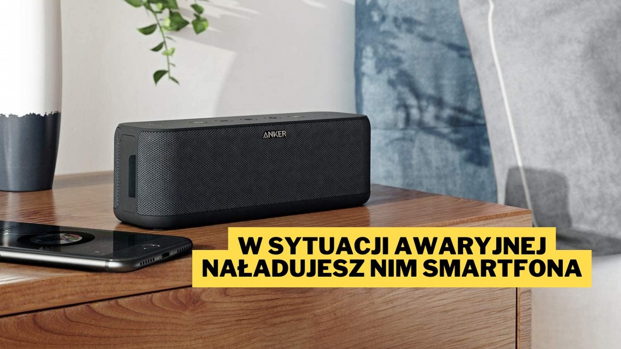 Jeśli Amazon zamierza fundować nam takie promocje, to już współczuję konkurencyjnym sklepom. W tej cenie wodoodporny głośnik Anker Soundcore podbije serca tysięcy Polaków, źródło grafiki: Anker; materiały promocyjne.