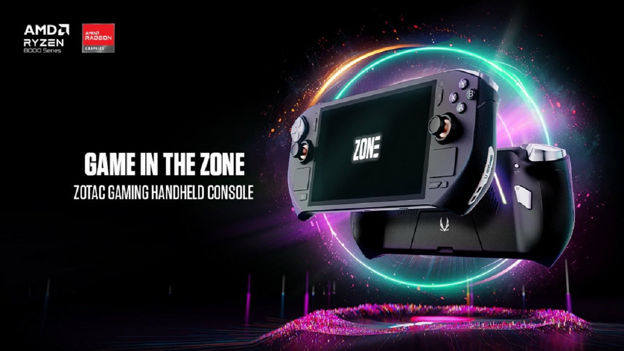 Czy warto tyle zapłacić za konsole z kamerką? Handheld od Zotaca dostępny do kupienia w cenie ASUS ROG Ally X, źródło grafiki: Zotac..