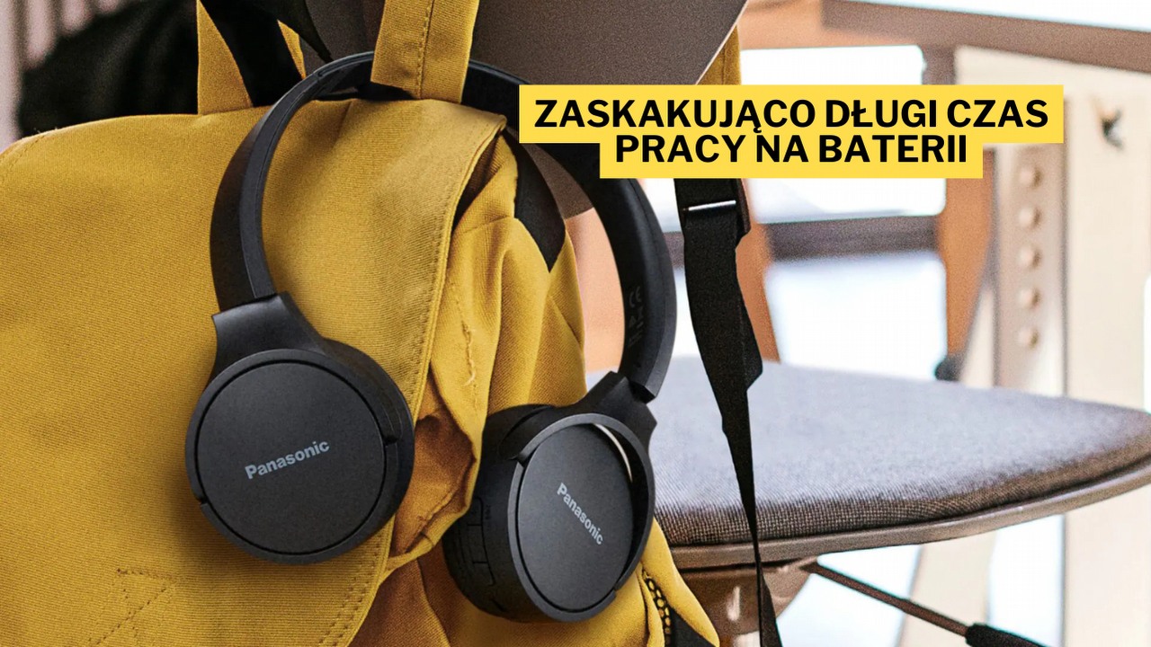 Znam przynajmniej dwa powody, dla których warto mieć te słuchawki Panasonica. Sam rozważam zakup tego zestawu na prezent dla mojego dziecka, źródło grafiki: Panasonic.