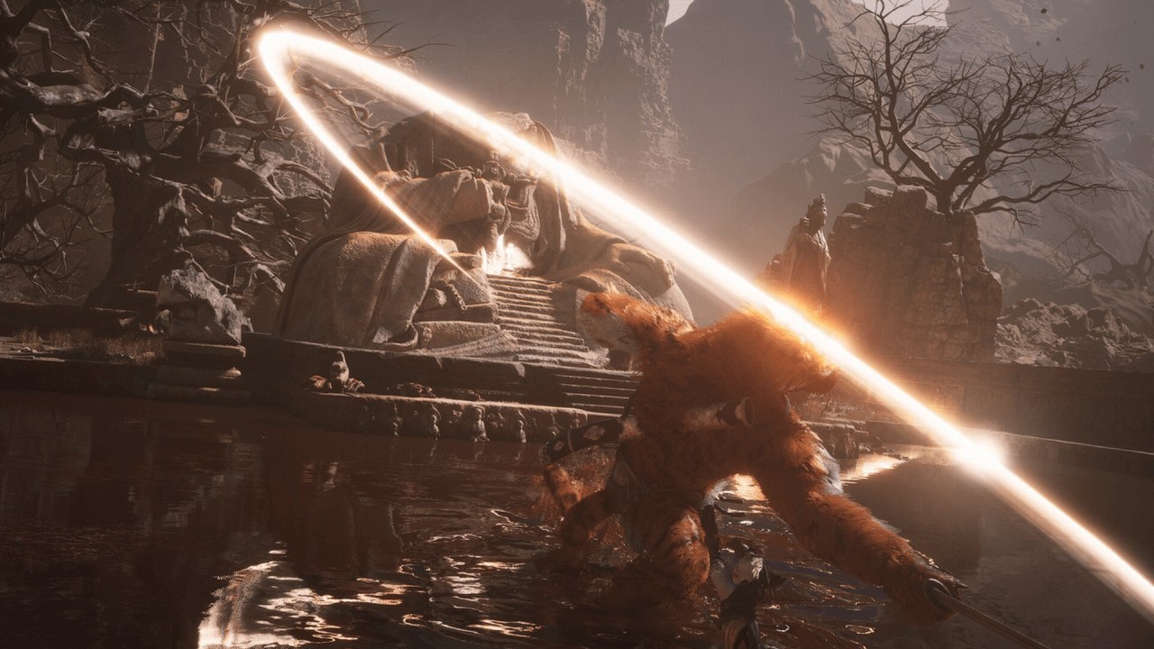 Black Myth: Wukong i Star Wars Outlaws z DLSS 3 i ray tracingiem w aktualizacji GeForce Game Ready 560.94, źródło grafiki: Black Myth: Wukong; Game Science; 2024.