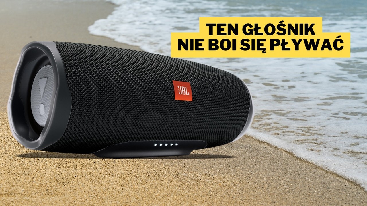 Uwaga, ta promocja wywołuje mimowolny opad szczęki. Głośnik JBL Charge 4 z funkcją powerbanku jeszcze nigdy nie był tak tani, źródło grafiki: JBL; materiały promocyjne.