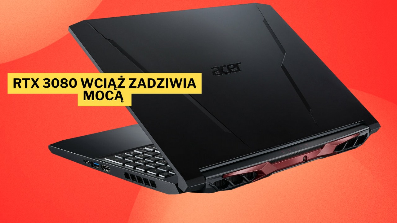 Jeśli też nie przepadacie za kartami graficznymi z serii Nvidia 4000, to ten laptop z RTX 3080 może okazać się dla Was idealnym wyborem. Acer Nitro 5 to moja najlepsza rekomendacja, źródło grafiki: Asus.