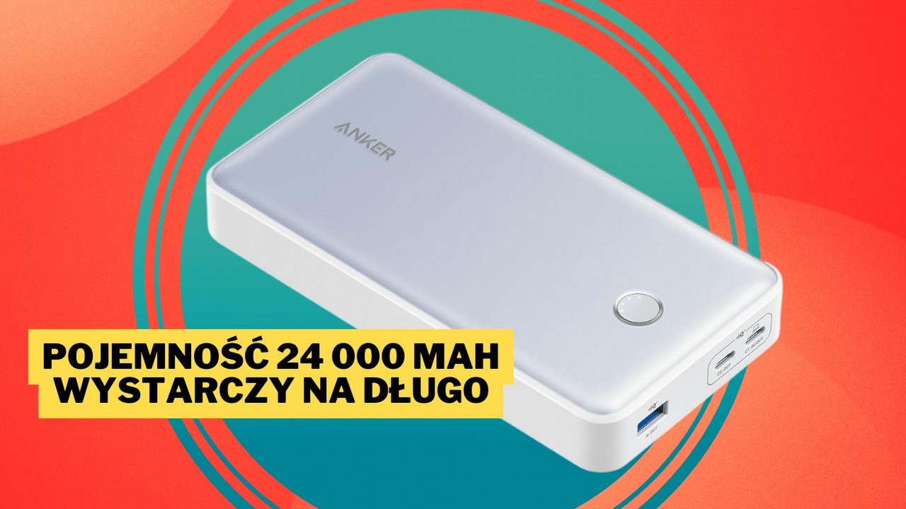 Oni wiedzą, jak sprawić, by konkurencyjne sklepy zzieleniały z zazdrości. Z okazji zbliżającego się nowego roku szkolnego Amazon obniżył cenę tego powerbanku aż o 45%, źródło grafiki: Anker; materiały promocyjne.