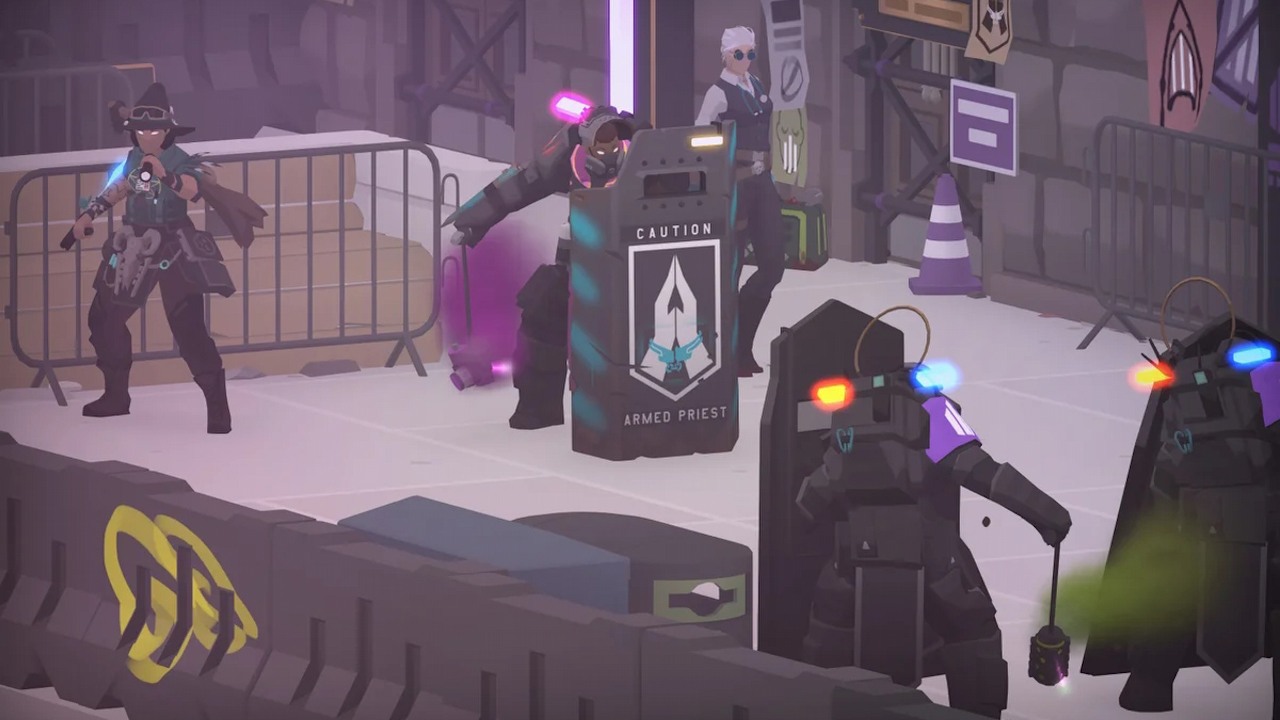 98% pozytywnych recenzji na Steam dla zakręconej gry taktycznej, w której kontrolujemy oddział SWAT złożony z czarodziejów, źródło grafiki: Suspicious Development.