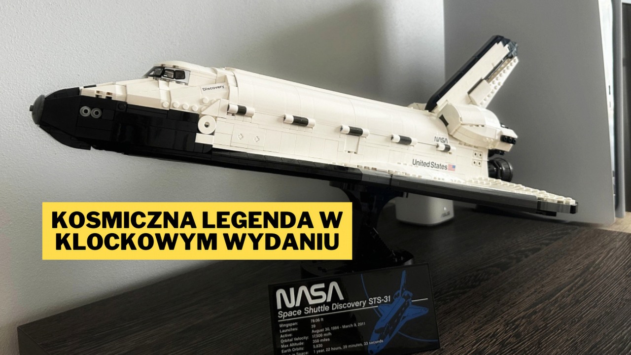 LEGO NASA Wahadłowiec Discovery przypomniał mi, za co pokochałam zestawy duńskiego producenta. Najlepsze jest jednak to, że kupując go, otrzymujemy tak naprawdę dwa zjawiskowe modele, źródło grafiki: Zdjęcia własne.