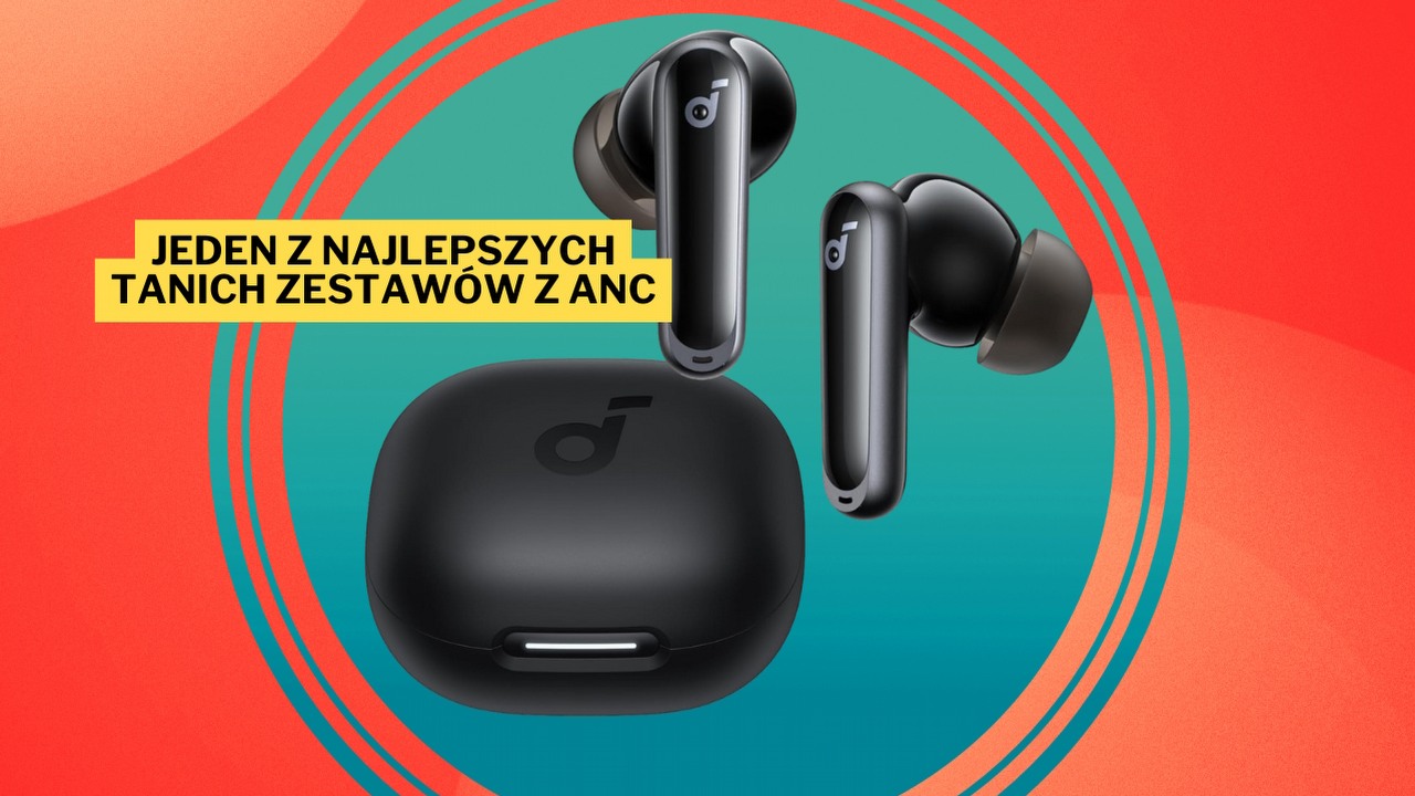 Samsung, Huawei i Xiaomi rumienią się ze wstydu na widok możliwości tych słuchawek. Soundcore P40i to tani zestaw z ANC, który pozwala nawet na 60 godzin działania, źródło grafiki: Soundcore.