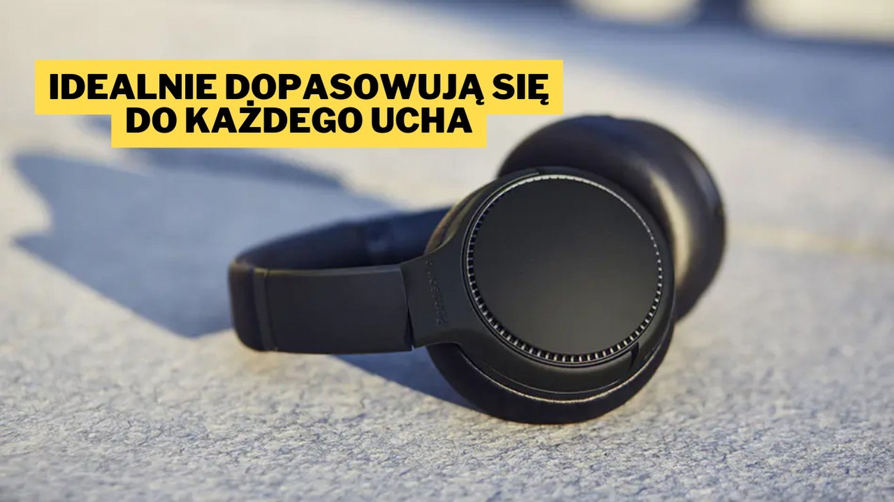 Jedne z najlepszych słuchawek Panasonica przecenione niemal o połowę. Ten zestaw może się pochwalić świetnymi basami i baterią wystarczającą na 30 godzin, źródło grafiki: Panasonic; materiały promocyjne.