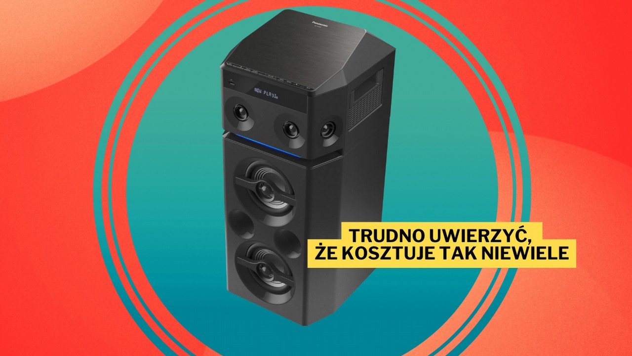 O zaletach tego 300-watowego głośnika mógłbym napisać książkę. Panasonic SC-UA30 to potężna bestia z radiem FM i funkcją, która może rozkręcić każdą imprezę, źródło grafiki: Panasonic.