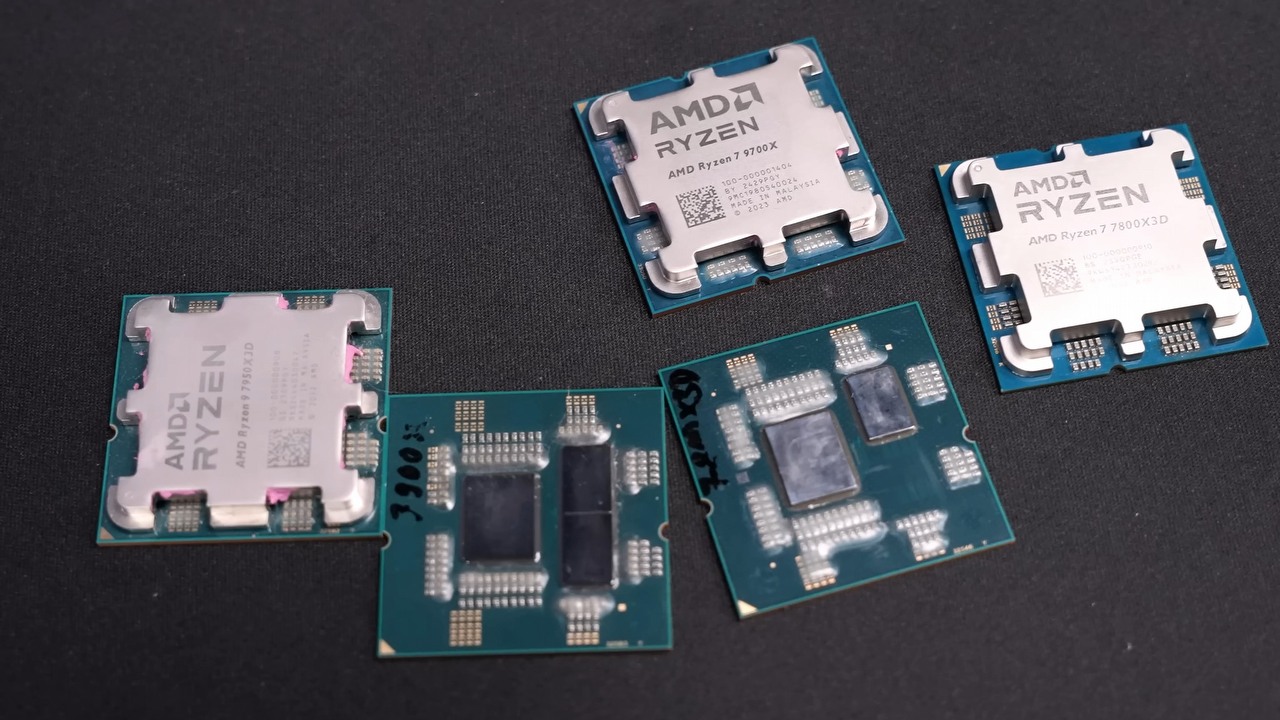 Podrobione Ryzeny 7 7800X3D zalewają rynek. YouTuber ujawnia szczegóły przykładowego oszustwa, źródło grafiki: Der8auer | YouTube.