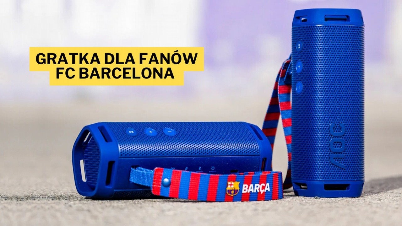 Być może korzysta z niego nawet Robert Lewandowski. 45-watowy głośnik AOC O1 sygnowany barwami klubu FC Barcelona jest teraz w promocji „palce lizać”, źródło grafiki: AOC.