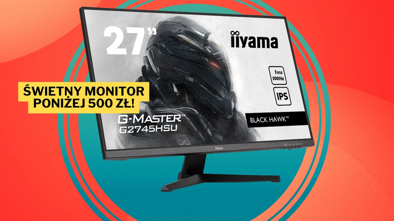 Ten 27-calowy monitor to cenowo-jakościowy młot na konkurencję. Iiyama G-Master Black Hawk jeszcze nigdy nie był tak tani, źródło grafiki: Iiyama.