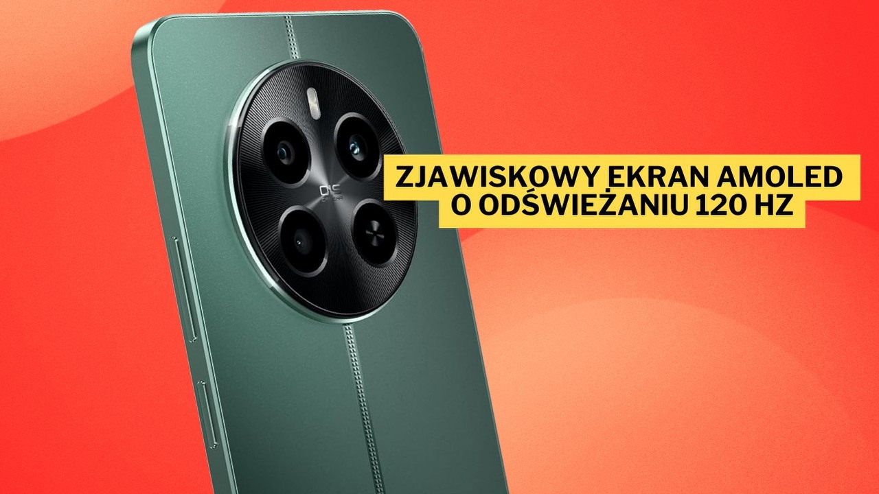 W końcu znalazłem idealny smartfon dla mojego dziecka. Realme 12 z baterią 5000 mAh i ekranem o jasności maksymalnej 2000 nitów jest ponad 200 zł tańszy, źródło grafiki: Realme; materiały promocyjne.