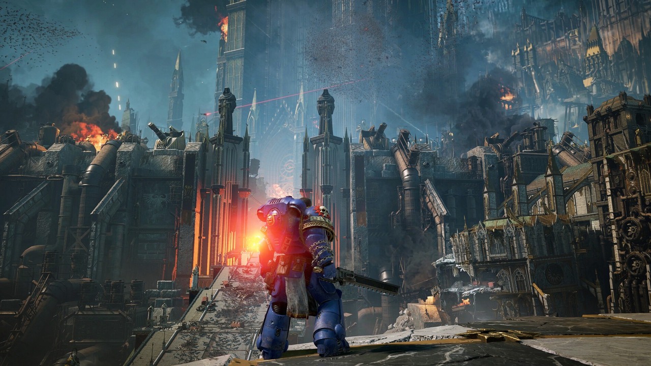 Brak kultowych hełmów przeszkadza graczom, ale Space Marine 2 to i tak największy hit w historii Warhammera na Steamie, źródło grafiki: Saber Interactive / Focus Entertainment..