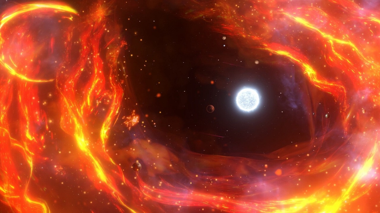 Stellaris otrzymało DLC Cosmic Storms, ale tytułowa  atrakcja nie wszystkim przypadła do gustu, źródło grafiki: Paradox Interactive..