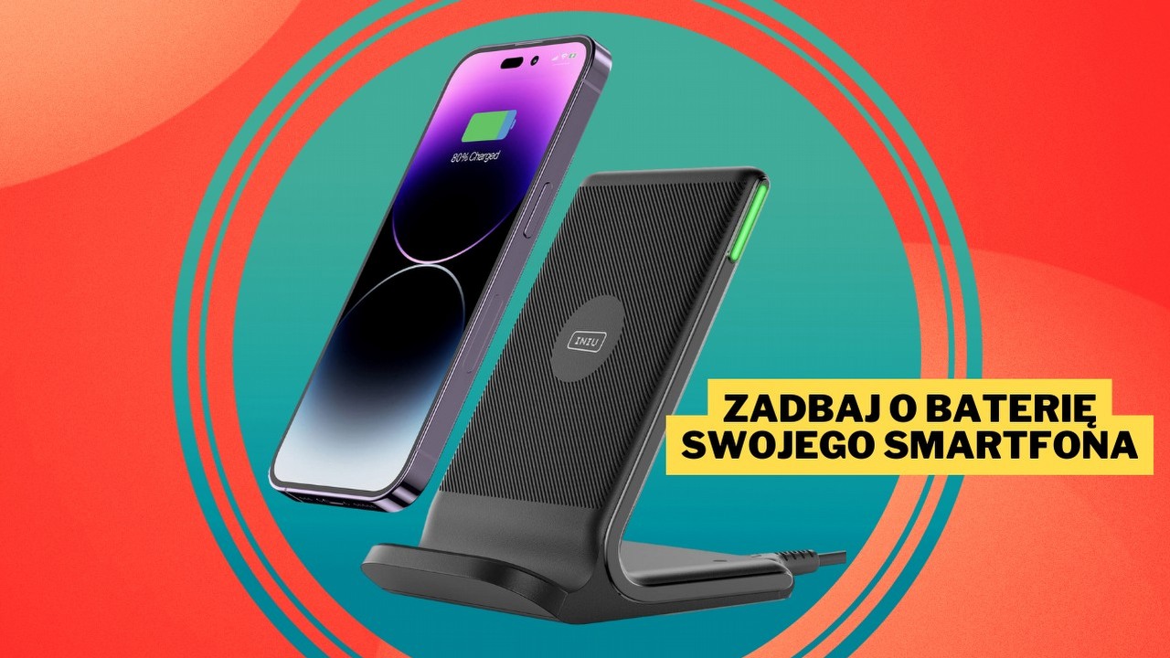 Ładowarka indukcyjna Iniu L211 o mocy 15 W jest w promocji i kosztuje mniej niż 50 zł. Działa ze smartfonami Apple, Samsunga oraz Google, źródło grafiki: Iniu; materiały promocyjne.