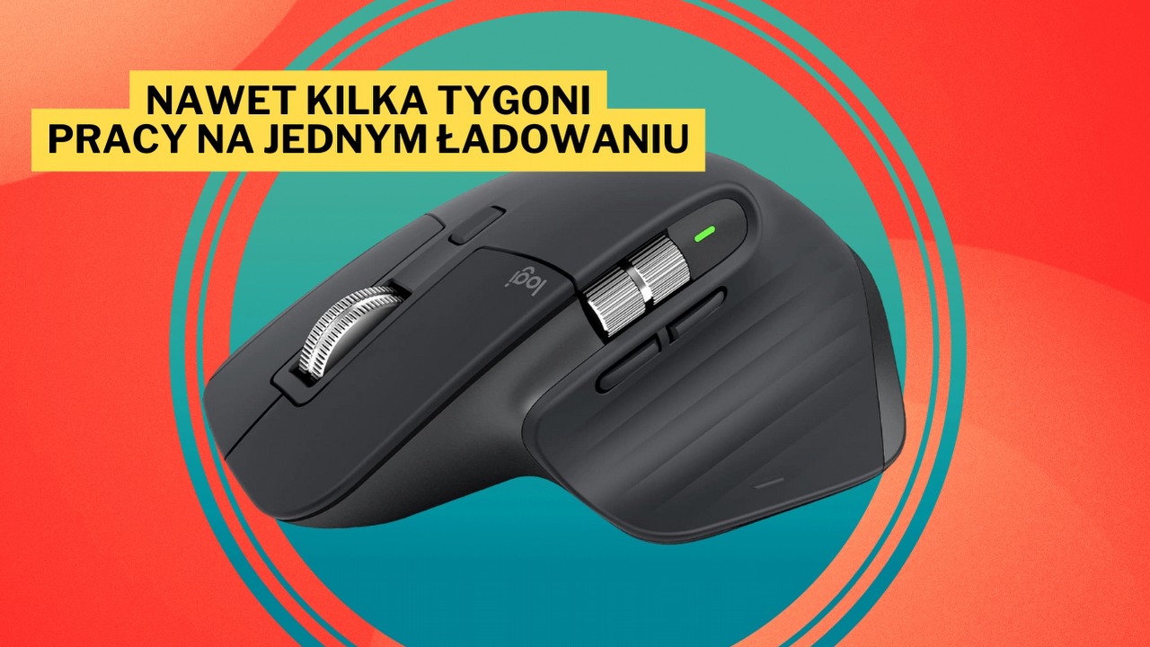 „Zmieniła moje życie” - jedna z najlepszych myszek na rynku w genialnej obniżce. Logitech MX Master 3S to idealne narzędzie nie tylko do pracy, ale i rozrywki, źródło grafiki: Logitech.