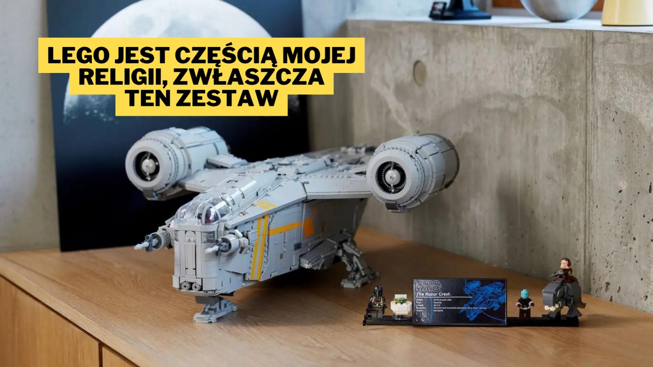 72 cm długości, ponad 6000 elementów i figurka Baby Yody na latającym klozecie - widząc ten zestaw LEGO, czuję się jak małe dziecko w sklepie z zabawkami, źródło grafiki: Materiały promocyjne, LEGO.pl.