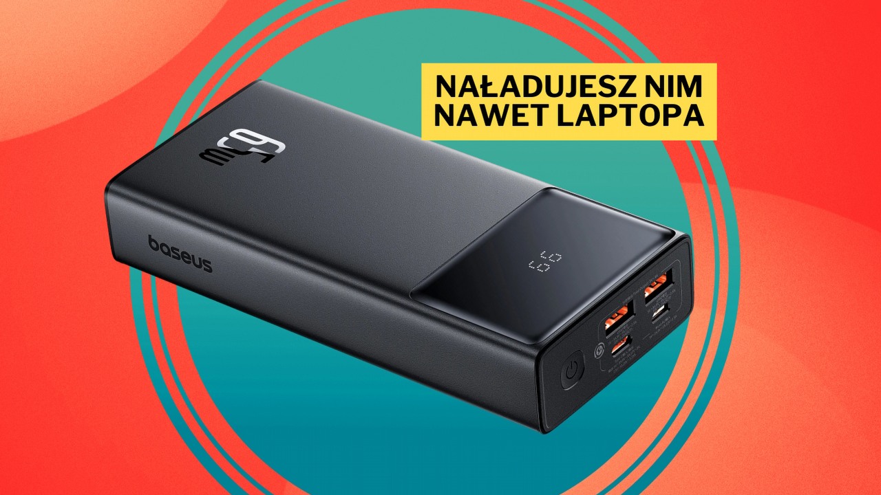 Pojemność 20 000 mAh i moc 65 W - zdaniem naszego redakcyjnego kolegi Baseus Star-Lord to jeden z najlepszych powerbanków na rynku, źródło grafiki: Baseus.