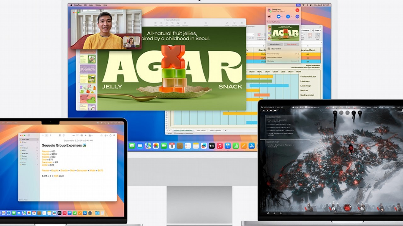 System operacyjny macOS Sequoia już jest, a w nim funkcje AI, integracja z iPhonami i aplikacja do zarządzania hasłami, źródło grafiki: Apple.