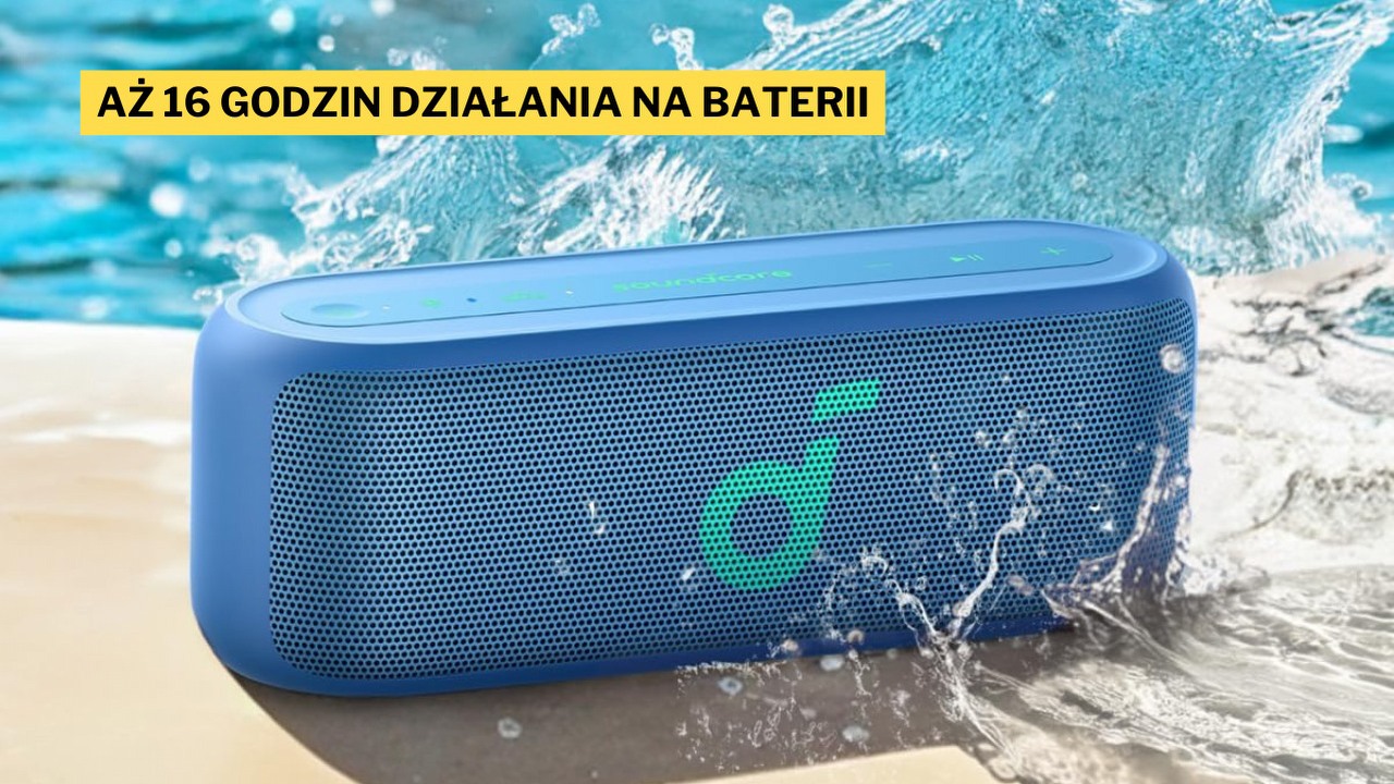 Jakością przewyższa dwukrotnie droższych konkurentów. Soundcore Select 2S to 20-watowy głośnik, który zyskuje na Amazonie coraz większą popularność. Teraz dostępny jest w świetnej promocji, źródło grafiki: Anker.