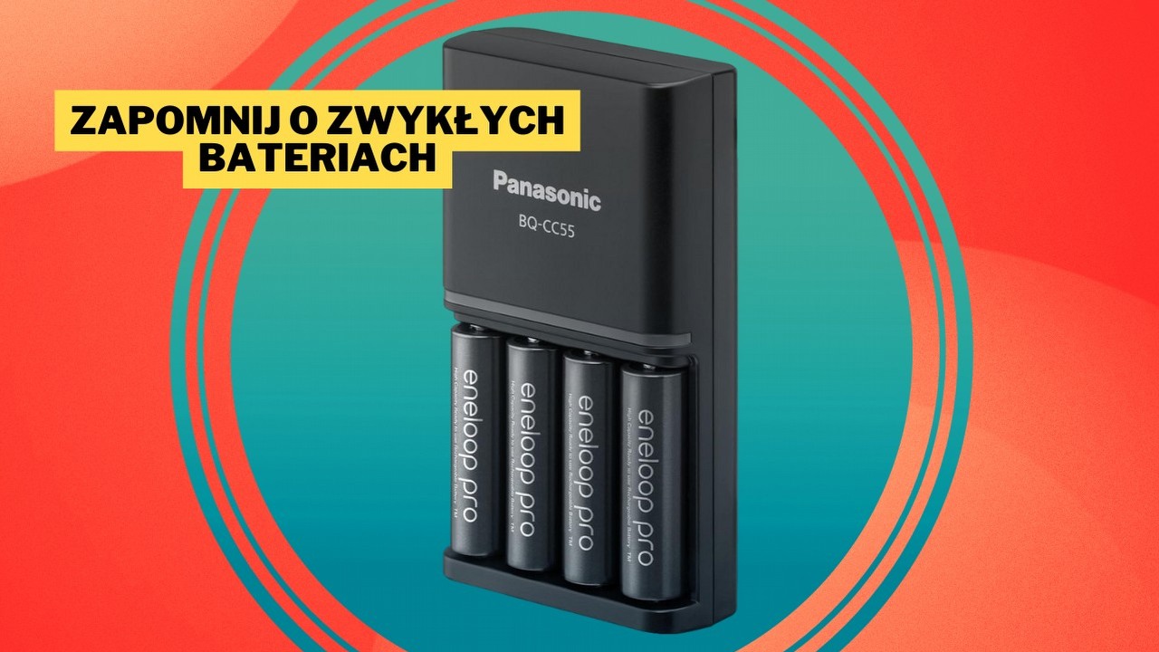 Użytkownicy Amazona nie mogą się jej nachwalić, a teraz jest w cudownej promocji. Kupując ładowarkę Panasonic eneloop SmartPlus, w pakiecie otrzymasz 4 akumulatorki AA o pojemności 2500 mAh każdy, źródło grafiki: Panasonic; materiały promocyjne.