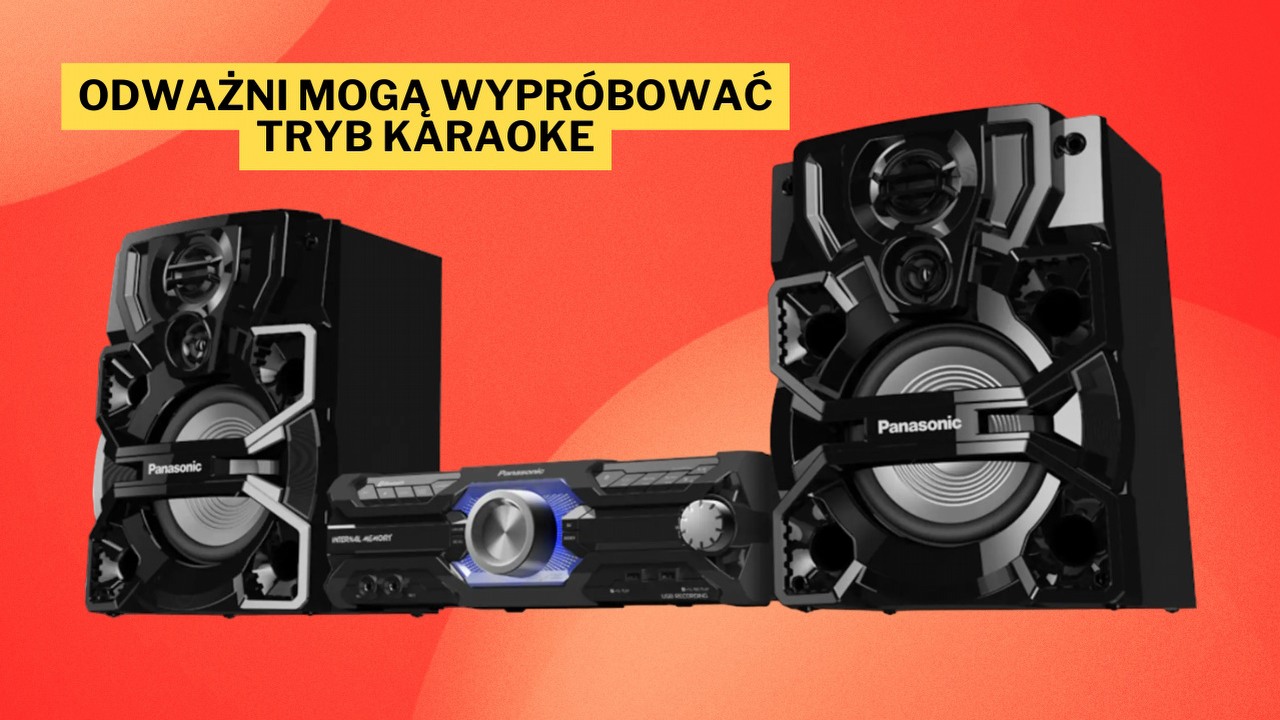 „Bas przeznaczony jest do rozbiórki bloku mieszkalnego” - Panasonic SC-AKX710 to system power audio o mocy aż 2000 W, który zaskakuje dobrą ceną i niesamowitymi możliwościami, źródło grafiki: Panasonic.