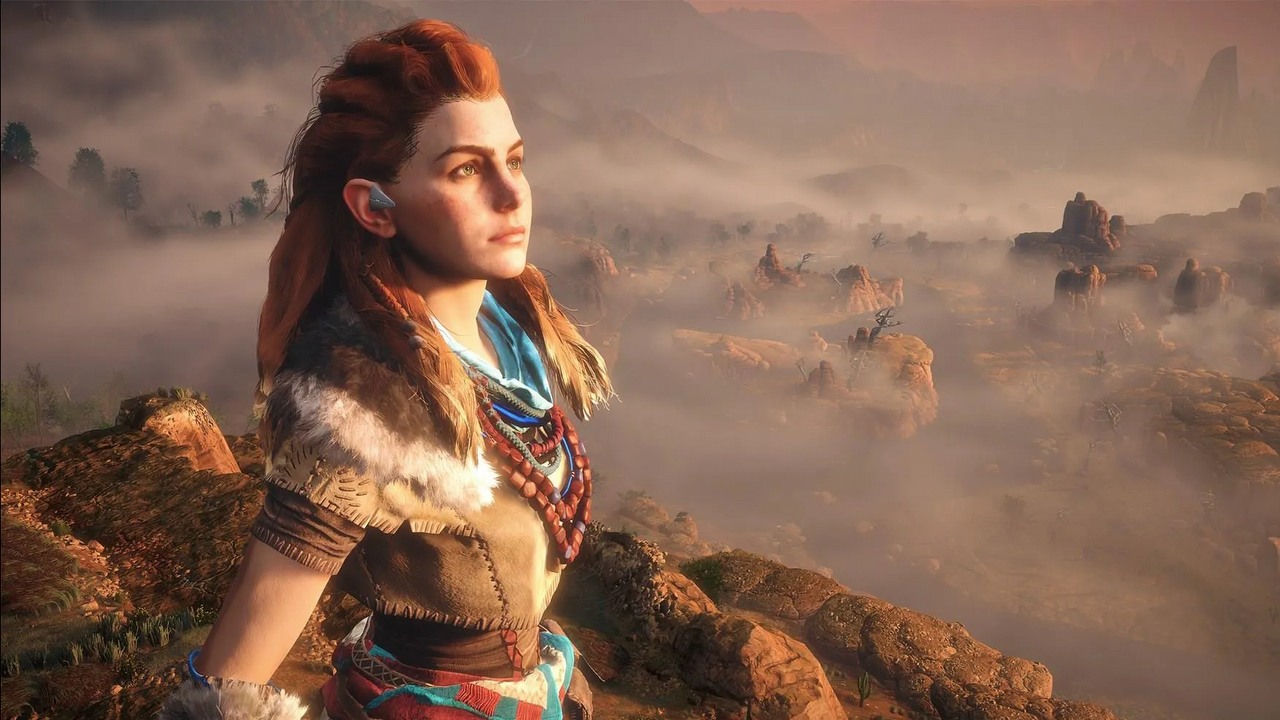 Horizon Zero Dawn Remastered na porównaniu graficznym z oryginalną wersją. Materiał nie wzbudził zachwytów, źródło grafiki: Sony Interactive Entertainment.