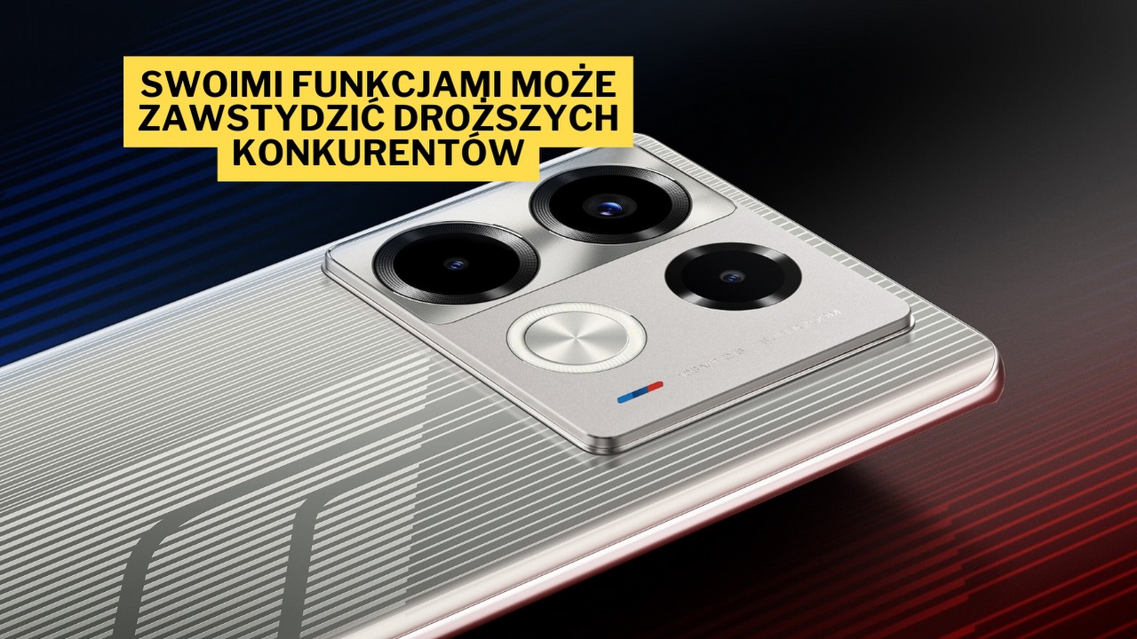 Objawienie tego roku w promocji, na widok której usiadłam z wrażenia. Infinix Note 40 Pro to tani smartfon z zakrzywionym ekranem AMOLED, ładowaniem indukcyjnym i designem inspirowanym samochodami BMW, źródło grafiki: Infinix.