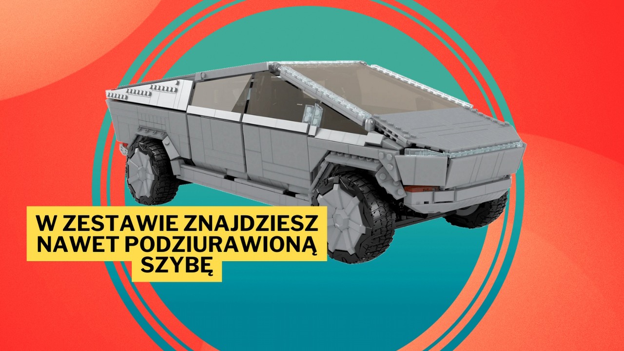 Jeśli ten zestaw nie zakończy dominacji LEGO, to nie wiem, czy jakiś to zrobi. Klockowa Tesla Cybertruck od konkurenta duńskiego producenta to ponad 3200 elementów za śmiesznie małe pieniądze, źródło grafiki: Mega Bloks.