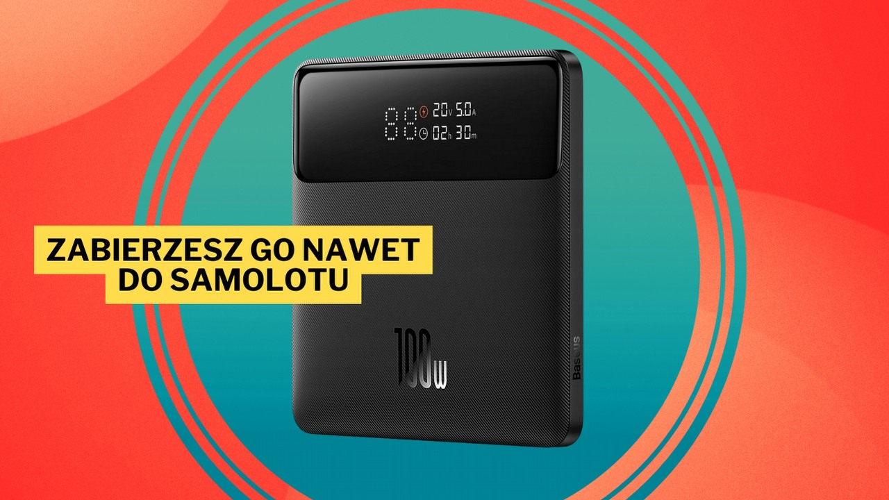 W tej cenie nie jestem w stanie polecić lepszego powerbanka. Baseus Blade o pojemności 20 000 mAh i mocy 100 W to potwór, którym naładujesz nie tylko smartfona, ale także laptopa i handhelda, źródło grafiki: Baseus.