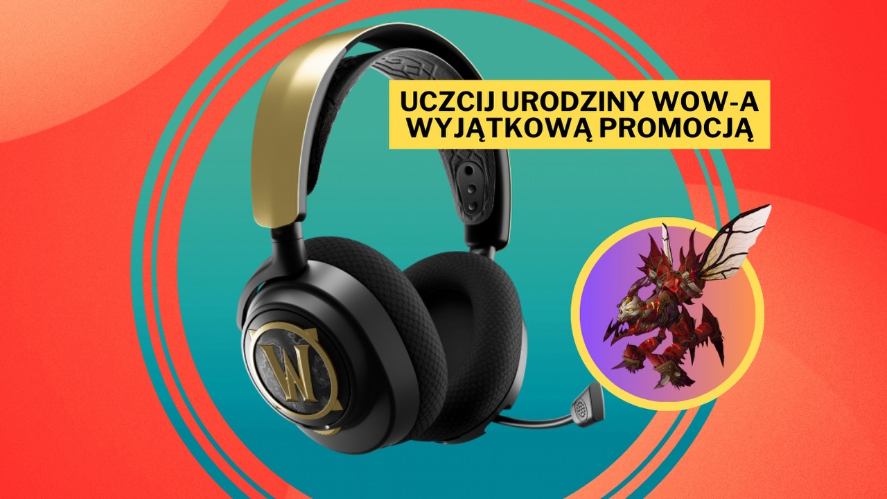 Prawdopodobnie przez najbliższe dni będę spał na kanapie, ale dla tej oferty warto pocierpieć. Moim zdaniem SteelSeries Arctis Nova 7 World of Warcraft Edition to najpiękniejsze słuchawki na świecie, źródło grafiki: SteelSeries / Blizzard.