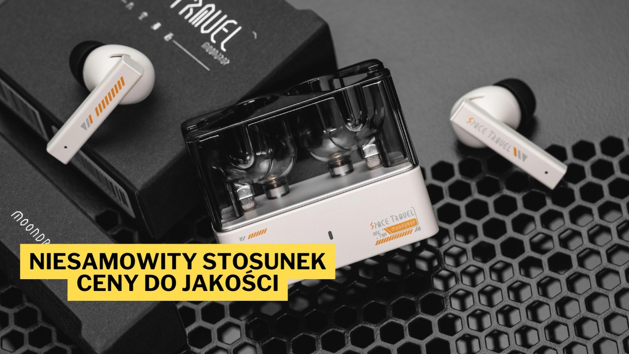 Są tanie jak barszcz, a zdaniem użytkowników grają lepiej od AirPods. Moondrop Space Travel to kosmiczne słuchawki za niewiele ponad stówę, źródło grafiki: Moondrop.