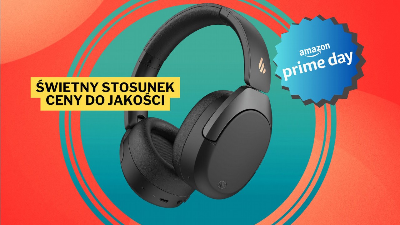 Tą promocją odjechali konkurencji jak Toretto w Szybkich i wściekłych. Słuchawki Edifier z ANC i potężną baterią w świetnej obniżce na Amazon Prime Day, źródło grafiki: Edifier.