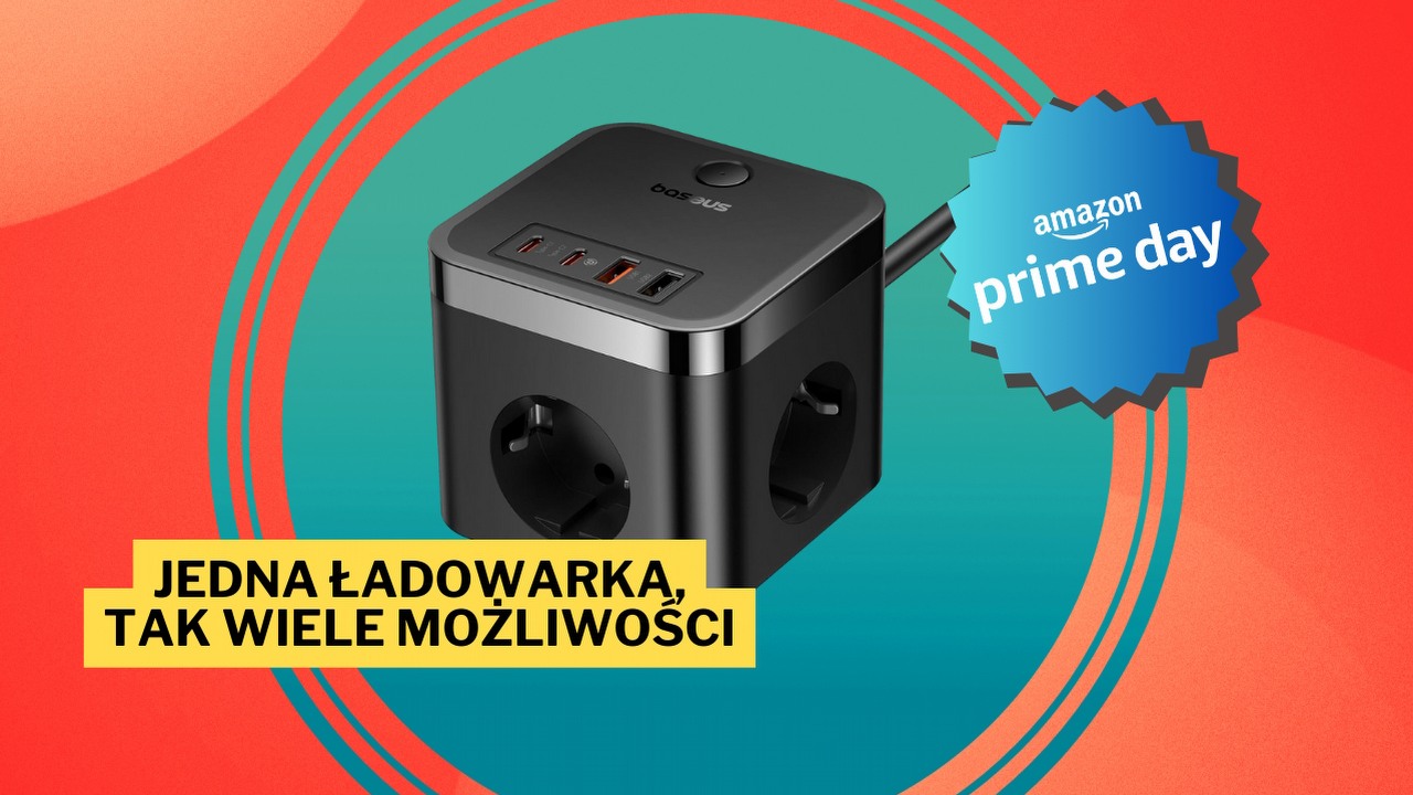 Takie promocje to miód na moje serce - listwa zasilająca marki Baseus w niższej cenie na wyprzedaży Amazon Prime Day, źródło grafiki: Baseus.
